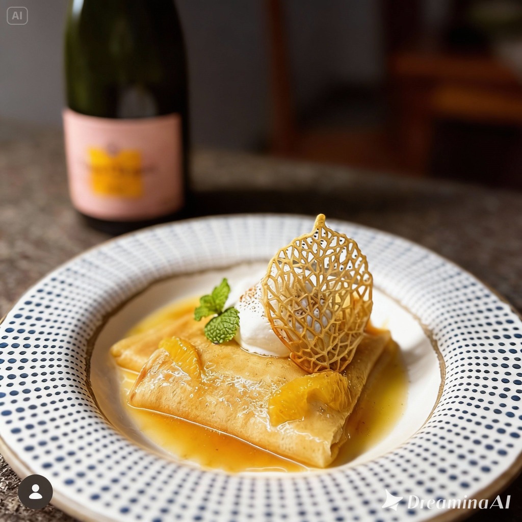Fotografia real de crepe salgado e doce